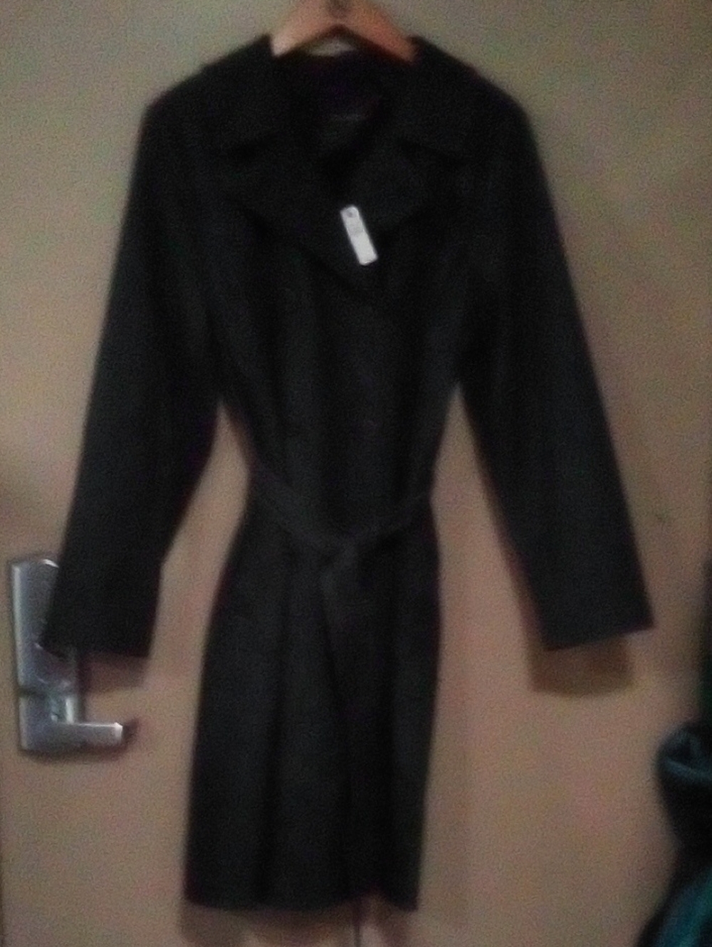 Talbots  Deep Blue Jean Trench Coat Women's Belted Style